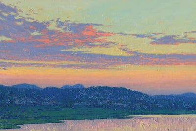 Sunset Kanone Corfu Greece by Simon Kozhin canvas print