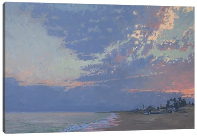 Sunset In Belek Canvas Art Print - Simon Kozhin