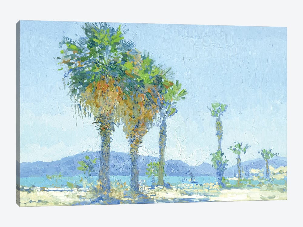 Palm Trees On The Beach Of Marmaris by Simon Kozhin 1-piece Canvas Wall Art