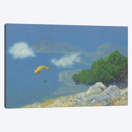Soaring In The Clouds. Babadag Canvas Print #SKZ255} by Simon Kozhin Canvas Wall Art