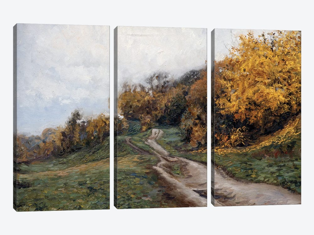 Autumn In Kolomenskoye by Simon Kozhin 3-piece Canvas Art Print