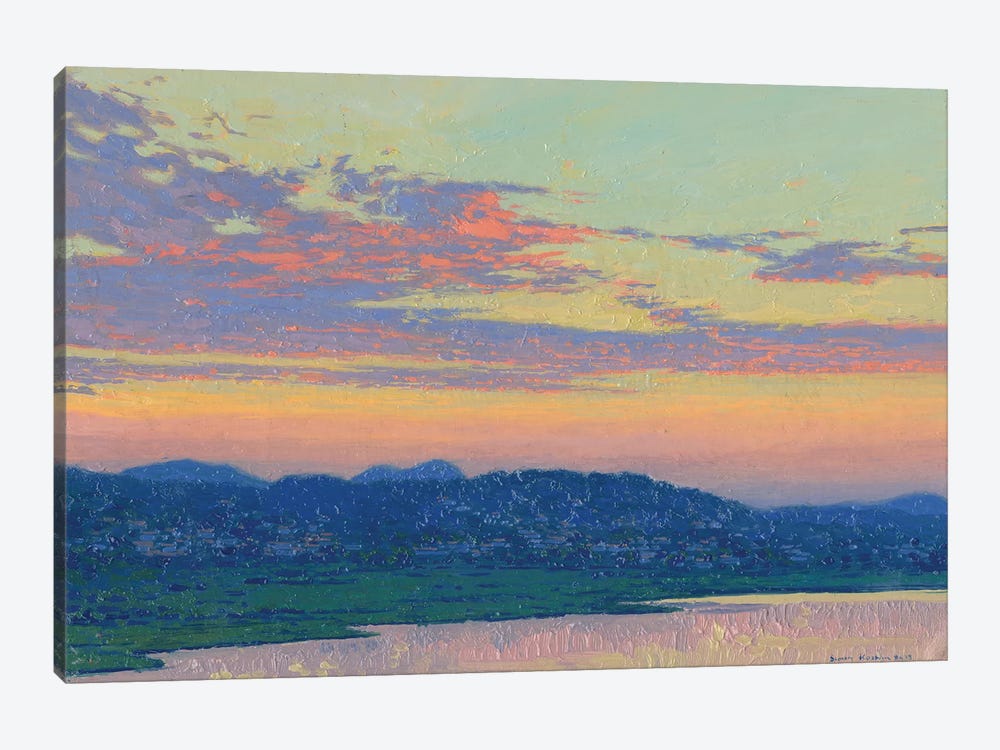Sunset Kanone Corfu Greece by Simon Kozhin 1-piece Canvas Art Print