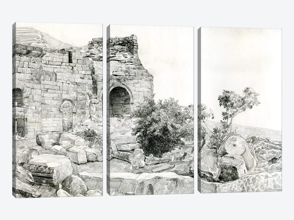 Ruins Of The Roman Empire by Simon Kozhin 3-piece Canvas Art