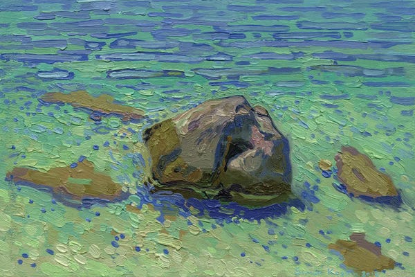 Simon Kozhin: Pebbles In Azure by Simon Kozhin