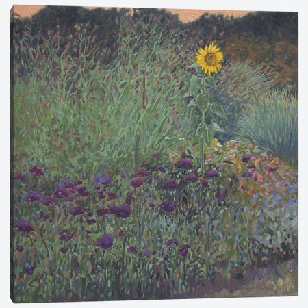 Flowers And Sunflower Canvas Print #SKZ278} by Simon Kozhin Canvas Print