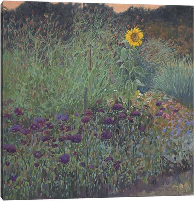 Flowers And Sunflower Canvas Art Print - Russia Art