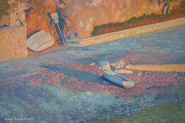 Simon Kozhin: Boats. Morning. Turunc by Simon Kozhin