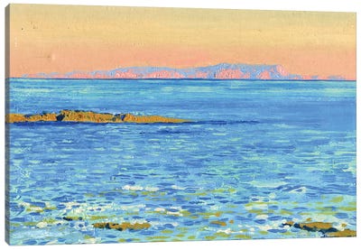 Morning Gulf Of Malia Crete Canvas Art Print - Simon Kozhin