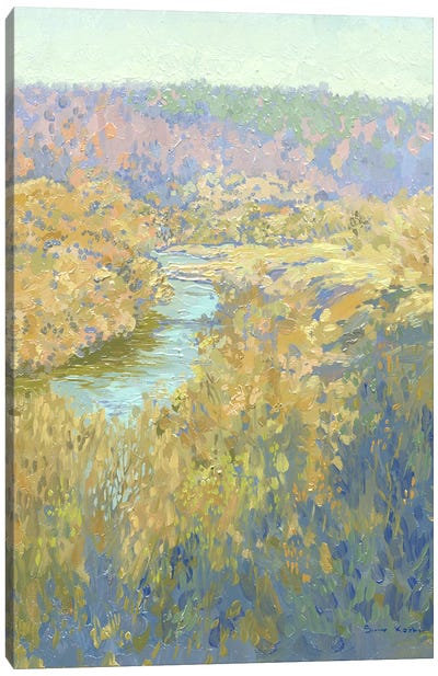 Morning On The Serena River Canvas Art Print - Simon Kozhin