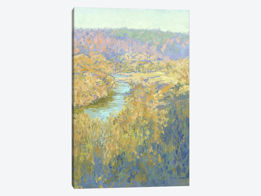 Morning On The Serena River by Simon Kozhin 1-piece Canvas Art Print
