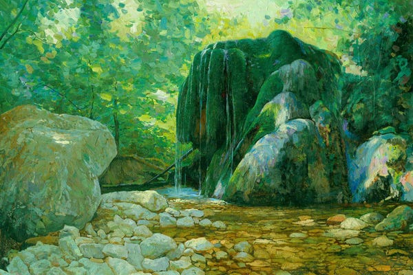 Simon Kozhin: Waterfall Silver Streams by Simon Kozhin