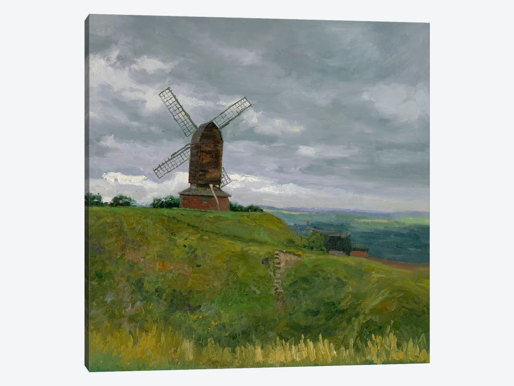 Windmill In UK by Simon Kozhin 1-piece Canvas Art Print