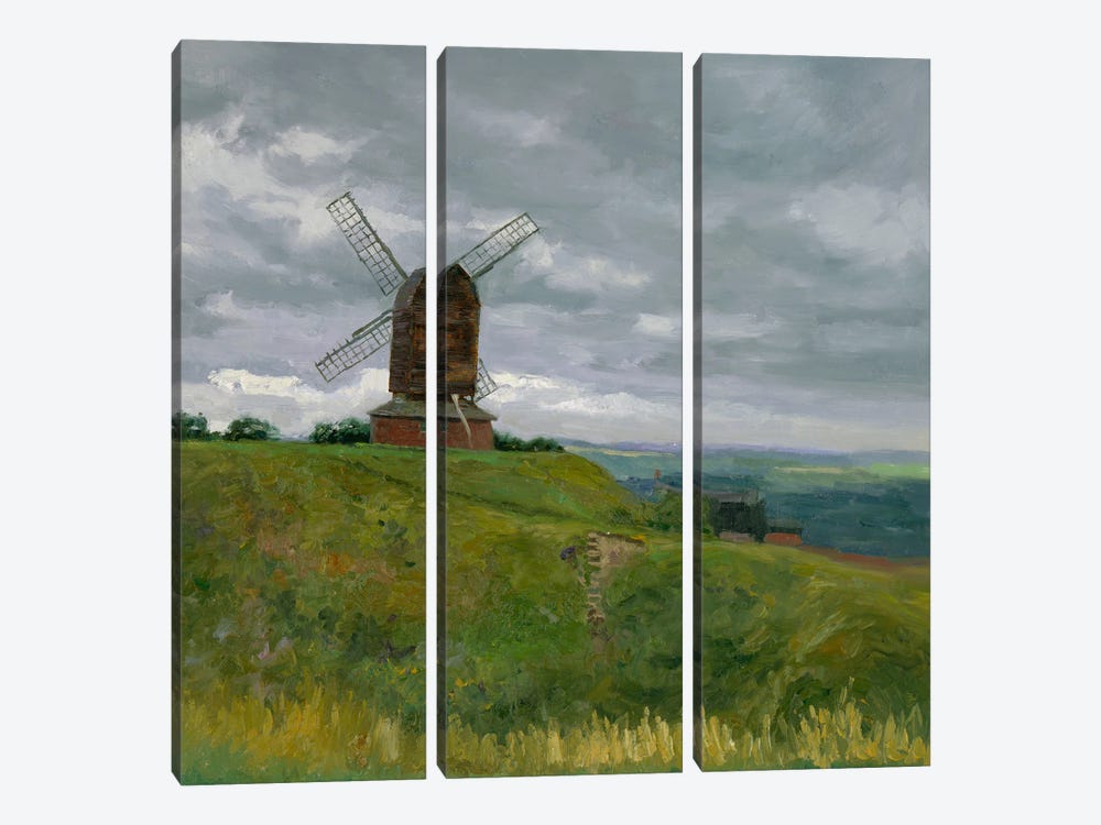 Windmill In UK by Simon Kozhin 3-piece Art Print
