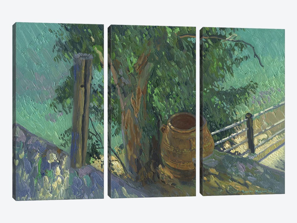 By The Plane Tree In The Shade by Simon Kozhin 3-piece Canvas Artwork