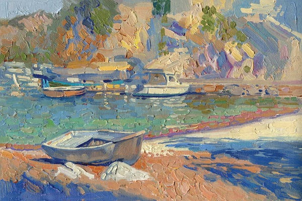 Simon Kozhin: Boat To Turunc Koyu by Simon Kozhin