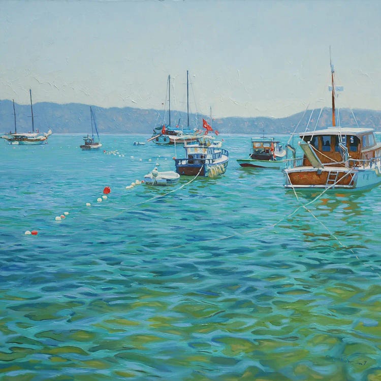 Harbor In Bodrum by Simon Kozhin wall art