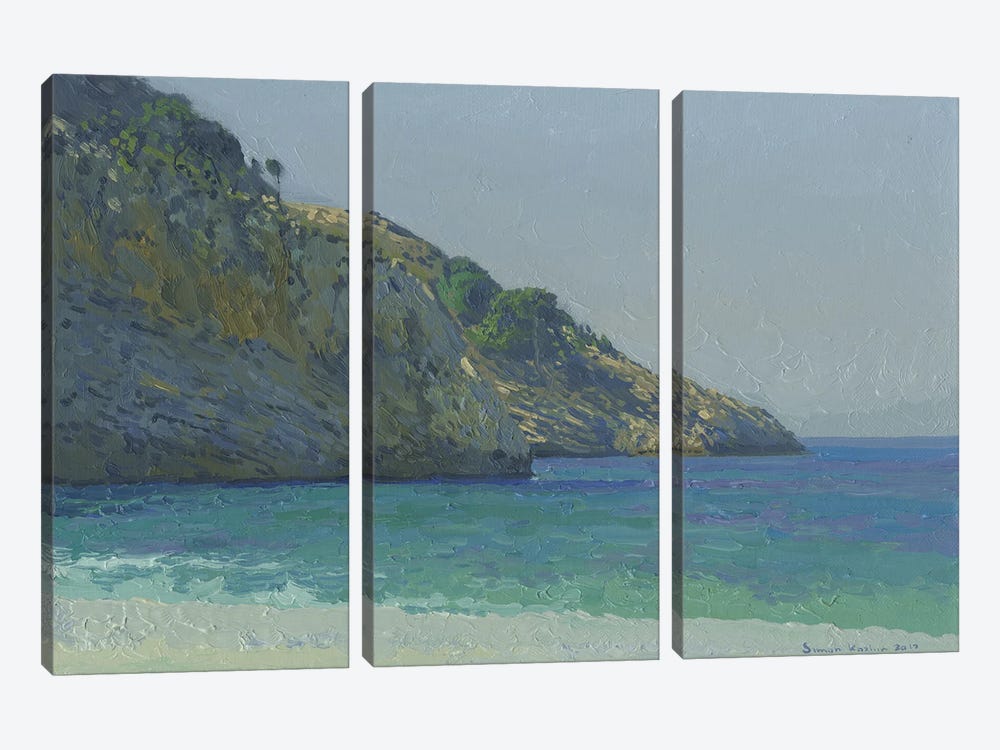 Azure Sea. Oludeniz by Simon Kozhin 3-piece Canvas Artwork