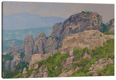Meteora. Greece Canvas Art Print - Simon Kozhin
