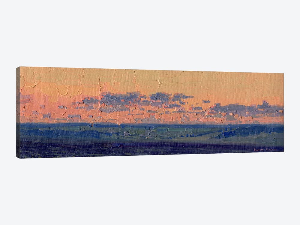 Sunset At The End Of May. Chamzinka by Simon Kozhin 1-piece Canvas Art Print