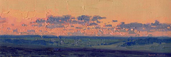 Current Day Impressionism: Sunset At The End Of May. Chamzinka by Simon Kozhin