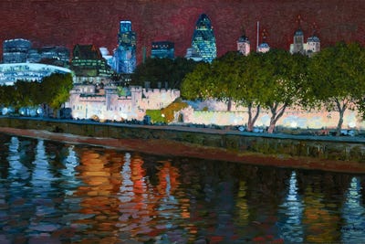 Tower At Night by Simon Kozhin art print