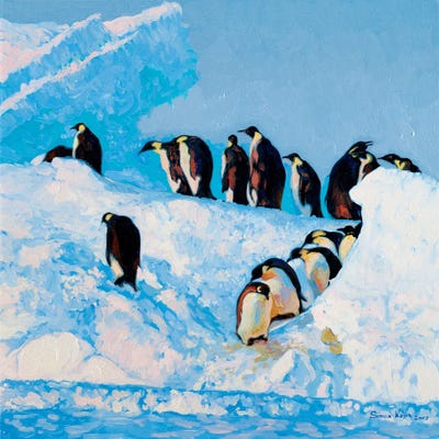 Penguins by Simon Kozhin art print