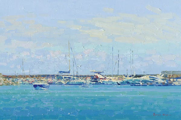 Yachts: Port Yacht Club Costa Adeje Canary Islands Tenerife Spain by Simon Kozhin