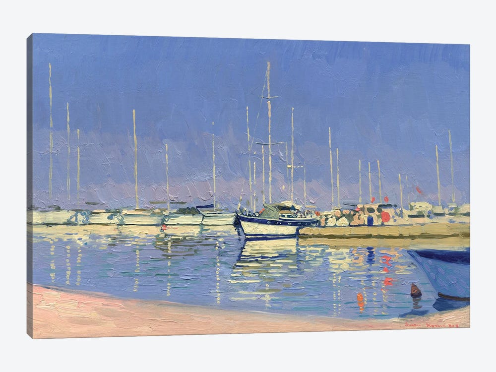 Yachts In The Port Of Benites by Simon Kozhin 1-piece Canvas Art