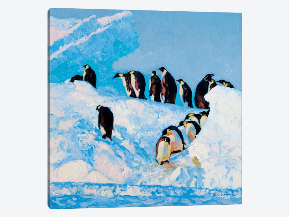 Penguins by Simon Kozhin 1-piece Canvas Artwork