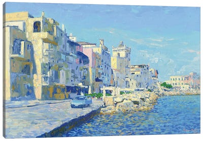 Ischia Ponte Italy Canvas Art Print - Naples