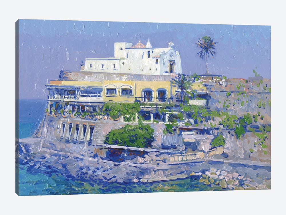 Temple Of Santa Maria Del Neve Forio Ischia Italy by Simon Kozhin 1-piece Canvas Print