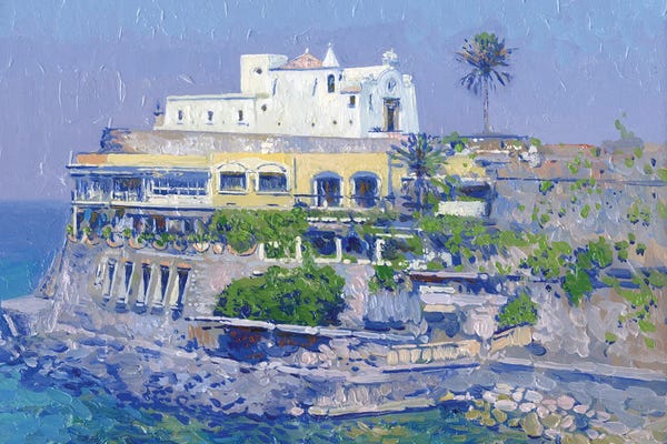 Simon Kozhin: Temple Of Santa Maria Del Neve Forio Ischia Italy by Simon Kozhin