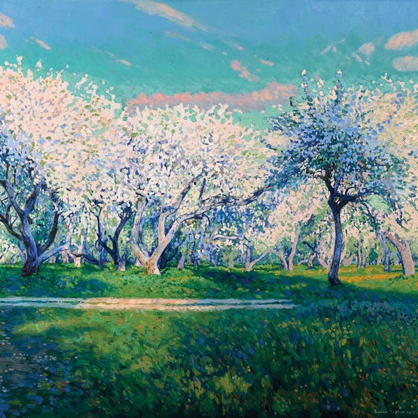Artists Like Monet: Apple Blossoms by Simon Kozhin