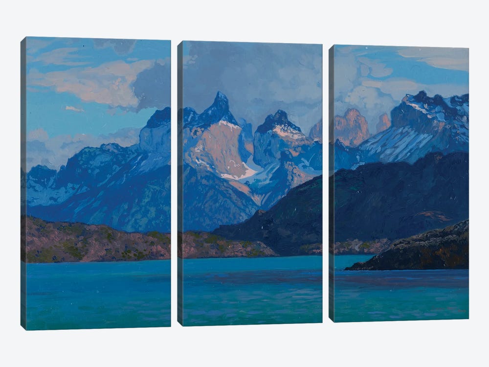 Mountains Patagonia Chile Torres Del Paine by Simon Kozhin 3-piece Art Print