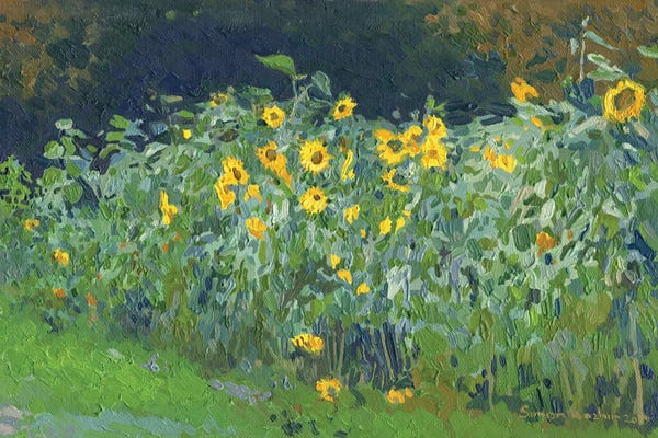 Fine Art Print: Sunflowers Kolomenskoye by Simon Kozhin