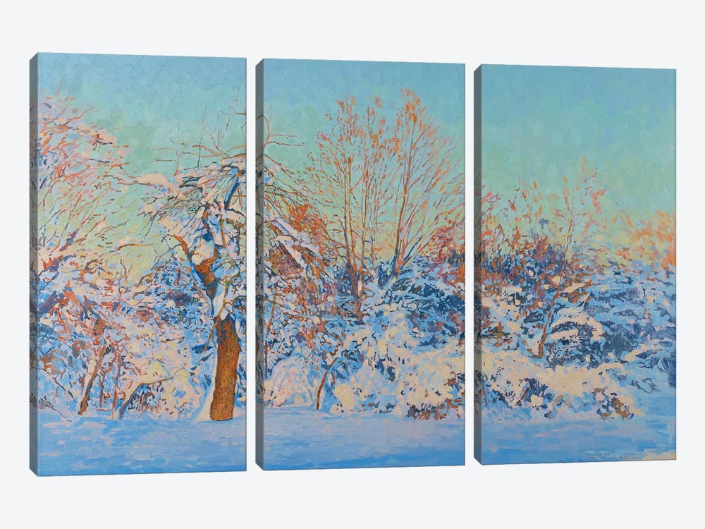 Winter Sun Kolomenskoye by Simon Kozhin 3-piece Canvas Art