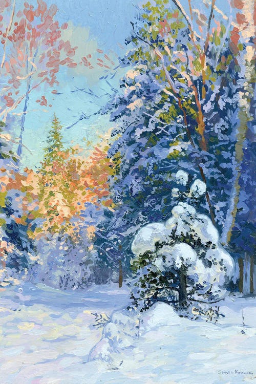 The Snowy Forest by Simon Kozhin wall art