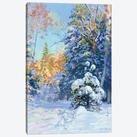 The Snowy Forest Canvas Print #SKZ69} by Simon Kozhin Canvas Artwork