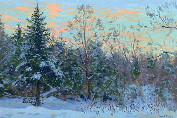 Winter: Evening Falls by Simon Kozhin