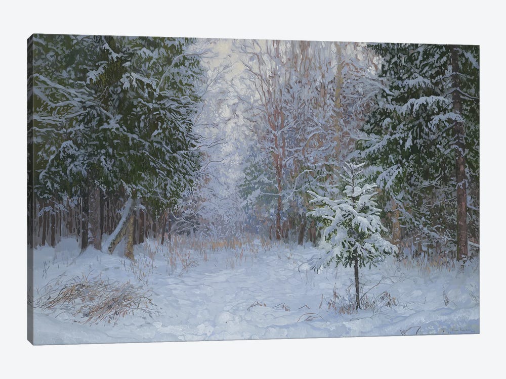 Winter Forest 2008 by Simon Kozhin 1-piece Canvas Art Print
