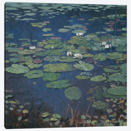 Water Lilies Canvas Print #SKZ7} by Simon Kozhin Canvas Art Print