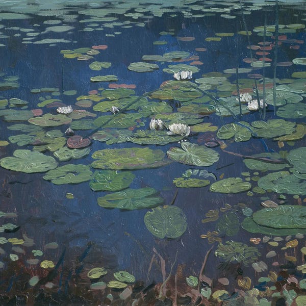 Plein Air Paintings: Water Lilies by Simon Kozhin