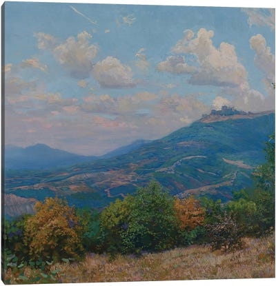 In The Crimean Mountains Canvas Art Print - Plein Air Paintings