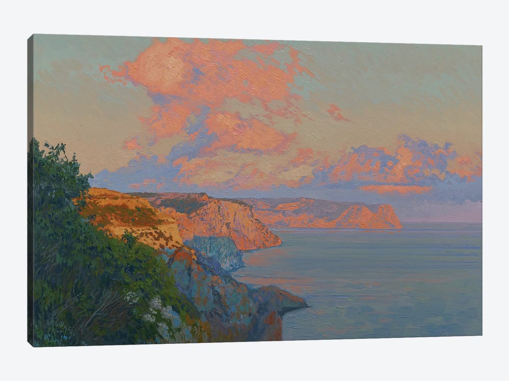 Evening Cape Fiolent by Simon Kozhin 1-piece Canvas Art Print