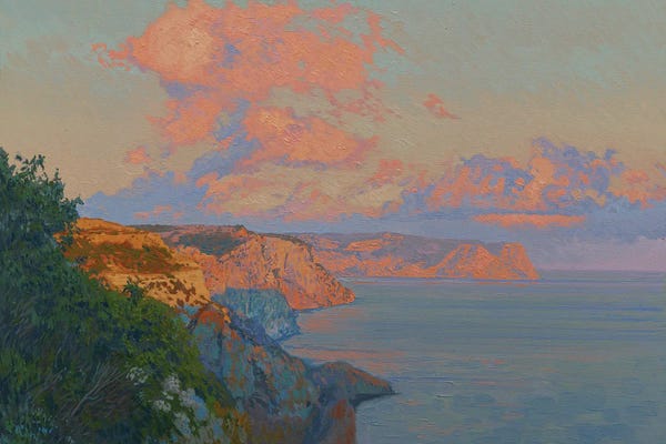 Cliffs: Evening Cape Fiolent by Simon Kozhin