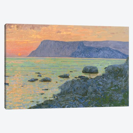 Sunset At Kuron Cape Balaklava Crimea Canvas Print #SKZ84} by Simon Kozhin Canvas Print