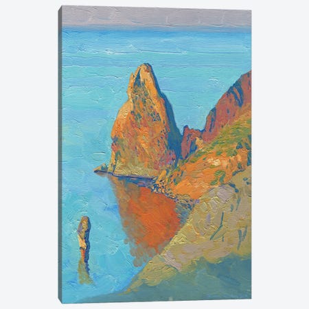 Morning Rocks Pylades And Orestes Crimea Canvas Print #SKZ87} by Simon Kozhin Art Print