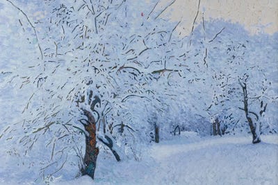 Snowy Garden Kuzminki by Simon Kozhin art print