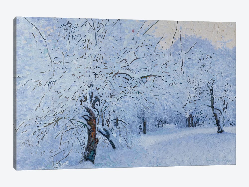 Snowy Garden Kuzminki by Simon Kozhin 1-piece Canvas Art