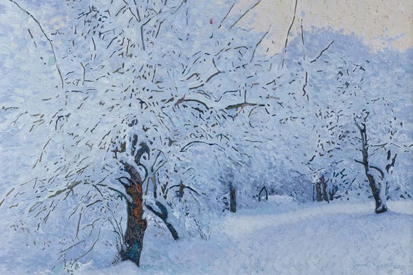 Simon Kozhin: Snowy Garden Kuzminki by Simon Kozhin